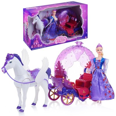 Карета (с лошадкой, с куклой, свет, звук) в коробке